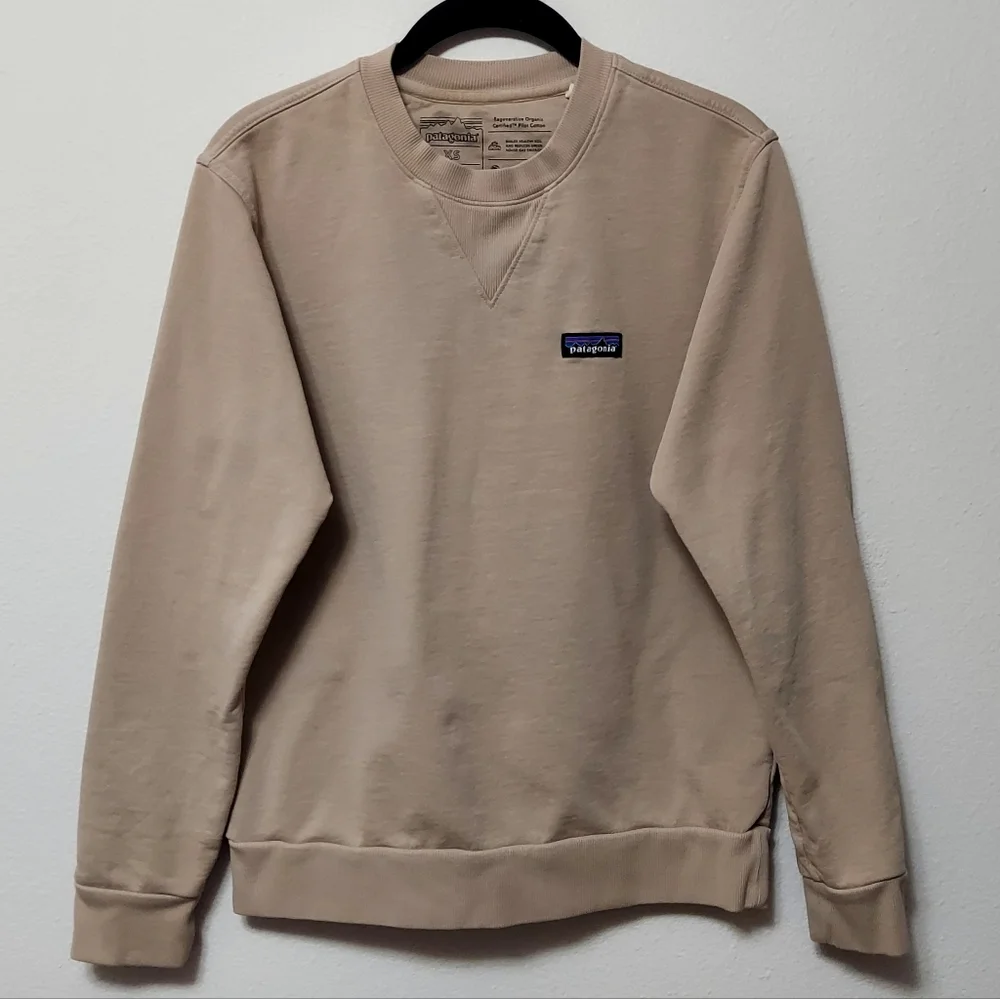 Patagonia Men's Beige Crewneck Sweater Oar Tan Size XS